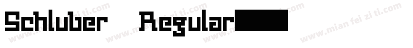Schluber Regular字体转换